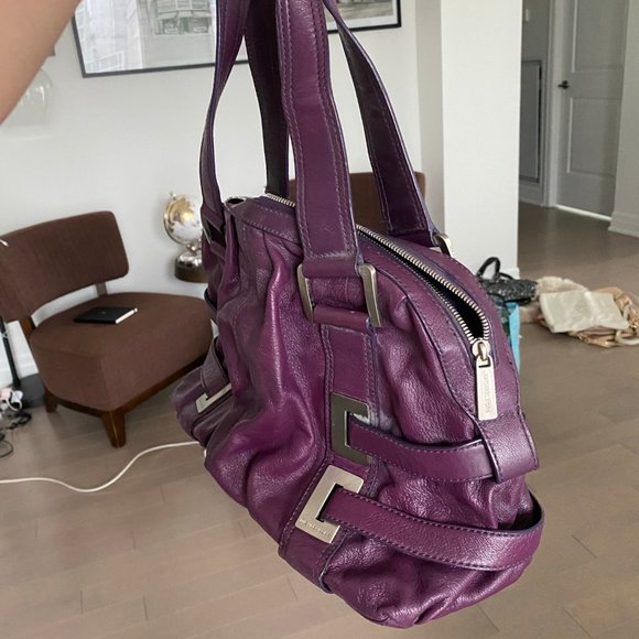 Retro Michael Kors Eggplant Purse - Picture 2 of 4